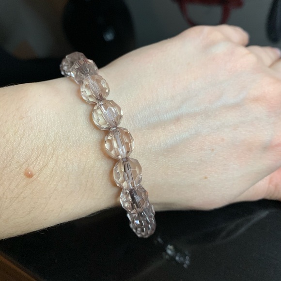 Transparent shiny beads bracelet🤍 - Picture 4 of 5